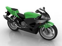 越野摩托车3D模型
