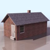 烟囱小房屋3D模型