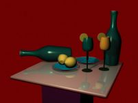 酒瓶酒杯3D模型