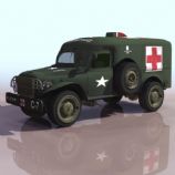 军用医疗车3D模型