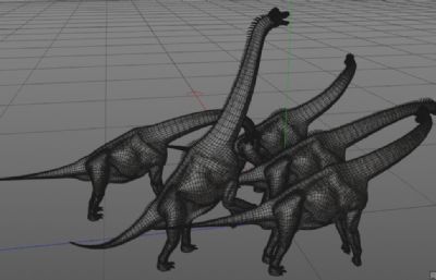 长颈龙3D模型
