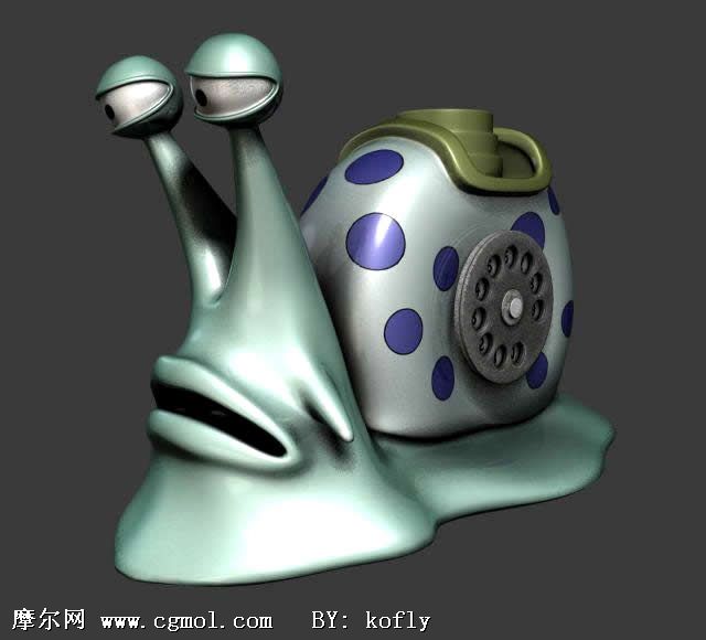 海贼王电话虫3d模型