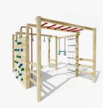 娱乐运动设施(吊杆,吊环,攀爬墙)3D模型