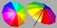 彩色伞3D模型