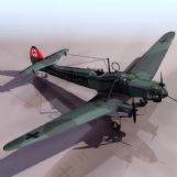 德意志战斗机 飞机3D模型