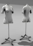 超精细女人衣模3D模型