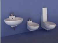 卫生洁具洗漱池，便器3D模型