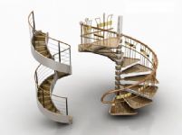 2款弧形楼梯3D模型
