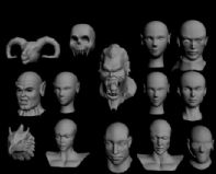 14种头像,头部3D模型