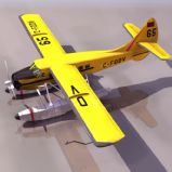 黄色飞机3D模型