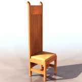 木椅3D模型
