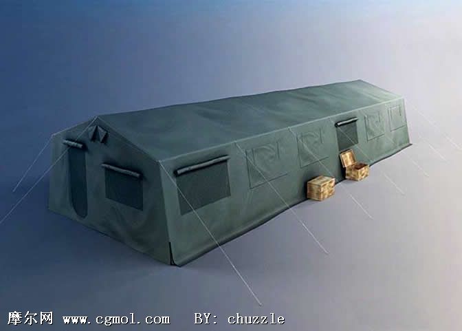 军用帐篷3d模型