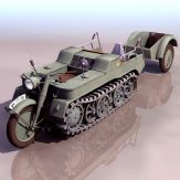 军用运输车3D模型