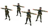 第二次世界大战军人,战士3D模型
