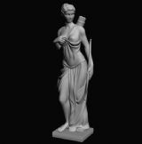 时尚女人雕塑3D模型