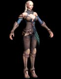 次时代游戏女战士3D模型