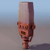 BBS电台话筒3D模型