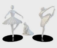芭蕾舞雕塑装饰品3D模型