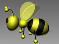 卡通蜜蜂3D模型