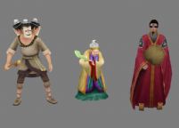 仙剑4 三头幻人 独目居士 如意婆婆游戏角色3D模型