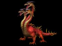神魔大陆BOSS三头蛇魔,3D游戏角色模型