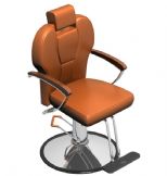 理发店 美容院橙色椅子3D模型