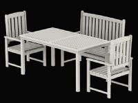 室外休息桌椅3D模型