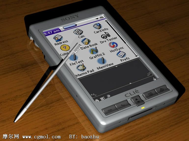 sony索尼老款手机3D模型,通讯设备,电子电器,