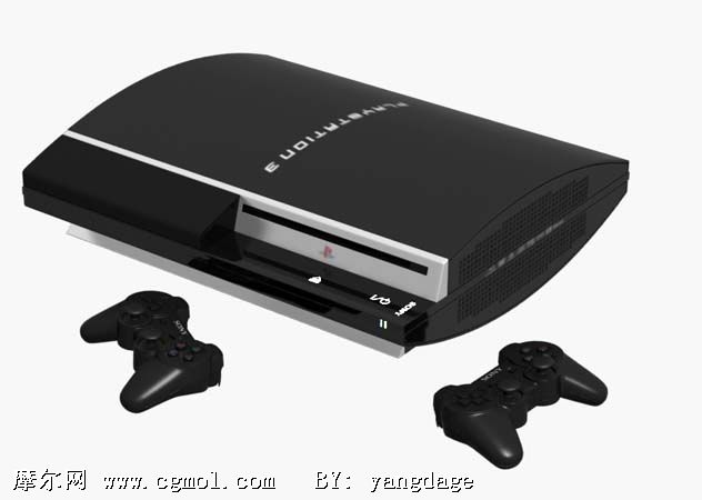 playstation 3游戏机(PS3)3D模型