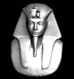 图特卡蒙(Tutankhamun),埃及法老王头像雕塑3D模型
