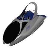 未来载人汽艇设计3D模型