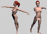 舞者,女人3D模型