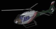 军绿色私人直升机3D模型