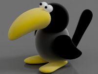 大嘴鸟3D模型