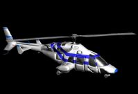 军用专业直升机3D模型
