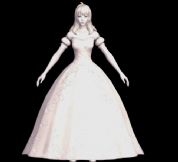AION永恒之塔 穿婚纱的美女3D模型