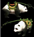 可爱熊猫(带蒙皮和骨骼),3D游戏角色模型