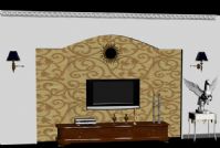 电视墙3D模型(带材质)