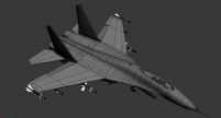 美军高科技超音速飞机-3D模型