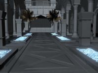 皇宫大厅内部场景,maya场景模型