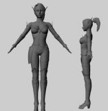 精灵族美女3D模型