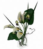 花瓶里的马蹄莲,3D植物模型