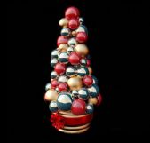 累积树状的圣诞挂球3D模型
