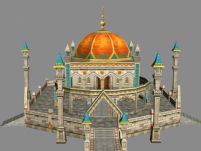 游戏里的一个城堡场景3D模型