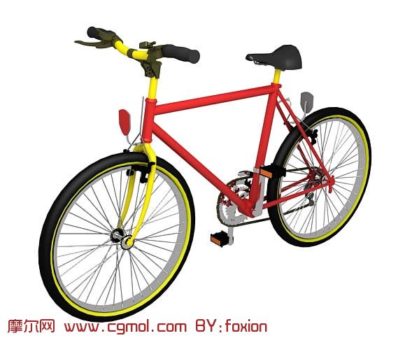 时尚自行车3D模型,其他,运输模型,3D模型免费