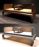 古典罗汉床3D模型