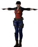 游戏生化危机5中的一个女主角3D模型