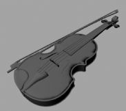 小提琴的maya模型