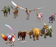 《龙》中国国民网游中的神兽,坐骑3D模型
