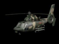 武直九直升机3D模型